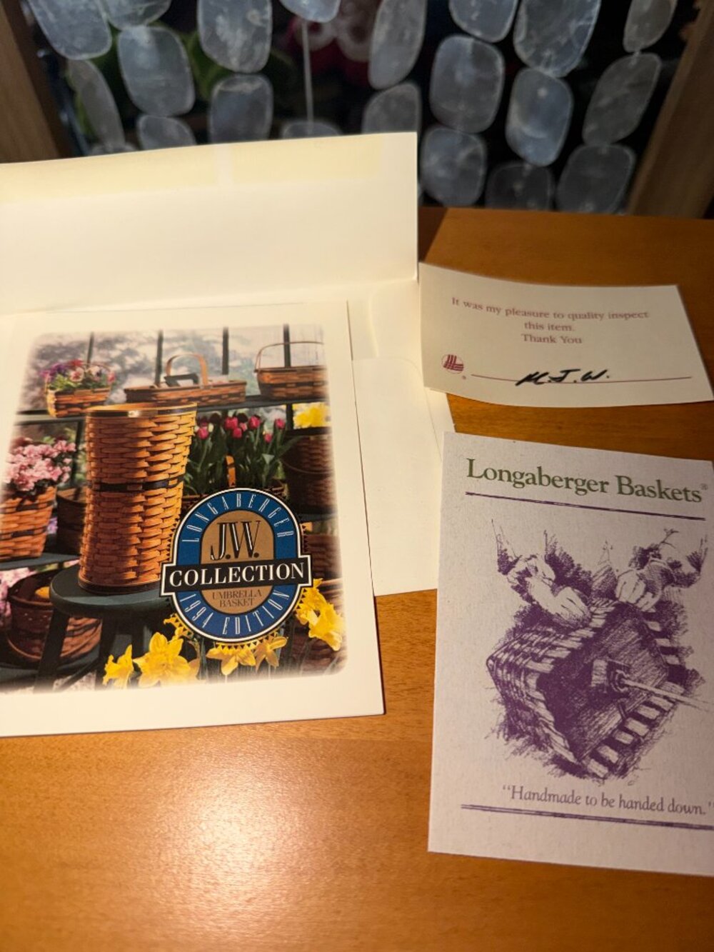 Longaberger JW (NEW) Umbrella Basket & Protector - Picture 8 of 8